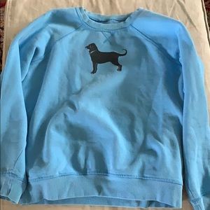 blue crew neck